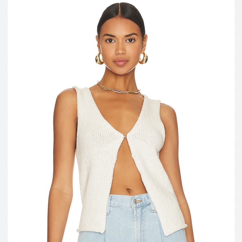 White Knit Top